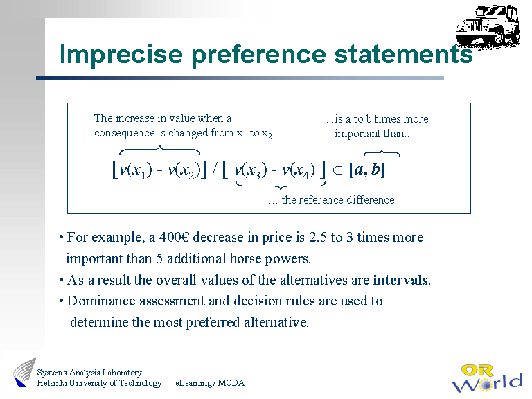imprecise-preference-statements