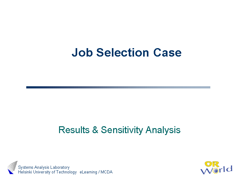 Job Selection Case