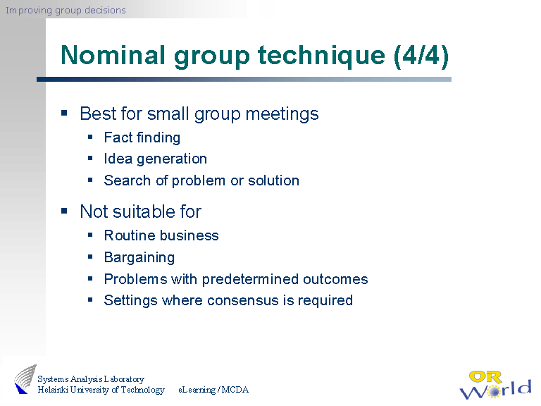 Nominal Group Technique 4 4